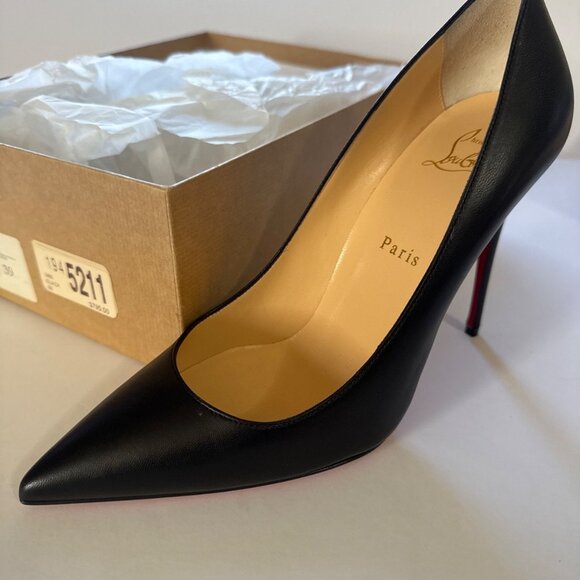 Christian Louboutin black leather So Kate 100 heels - Picture 2 of 7